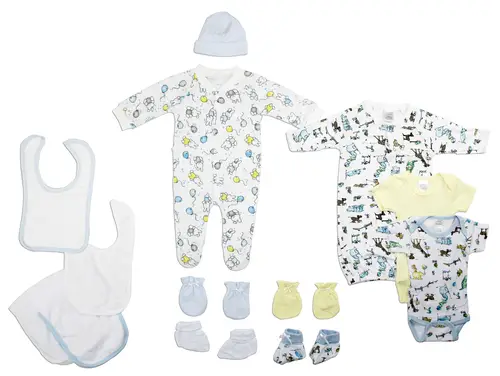 bambini neutral newborn baby 13 pc layette baby shower gift set