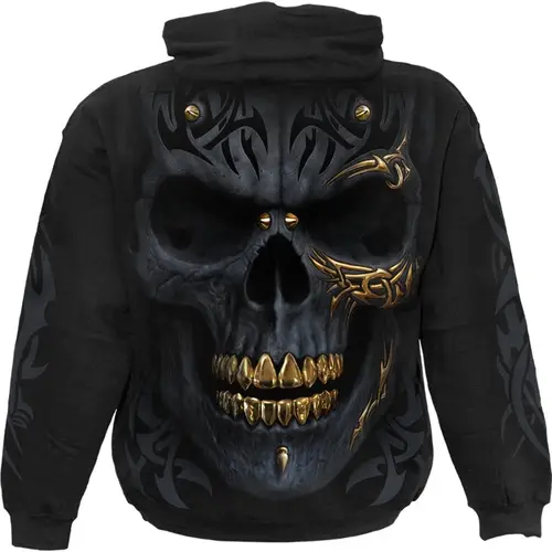 black gold hoody black