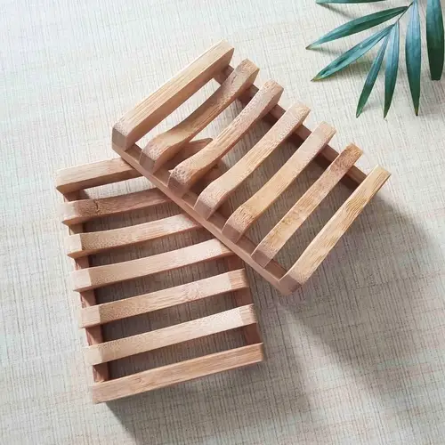 natural bamboo soap dish zero waste biodegradable soap tray 