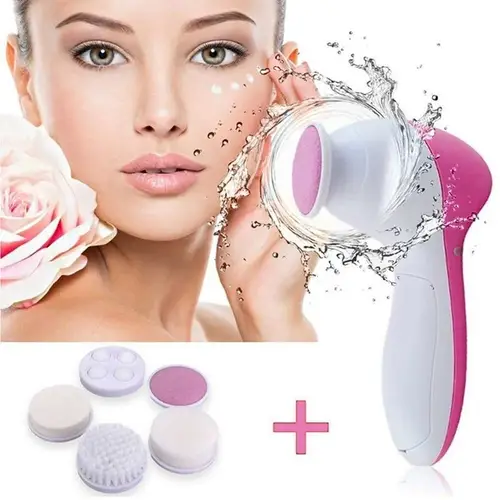 5 in 1 face massage cleansing brush set