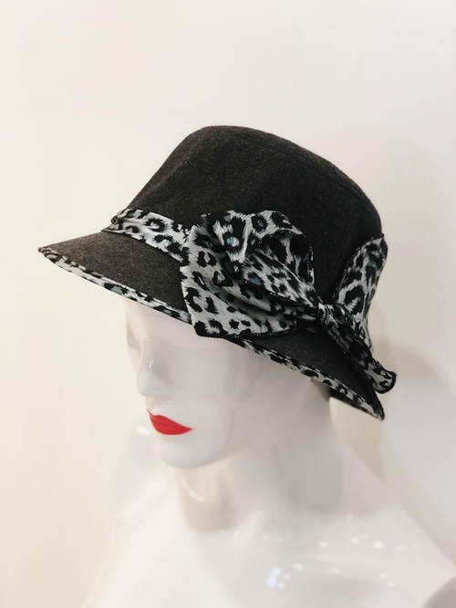 'willow' animal print bow bucket hat