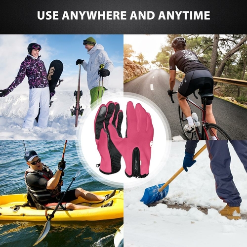 winter warm windproof waterproof thermal gloves touch screen mittens