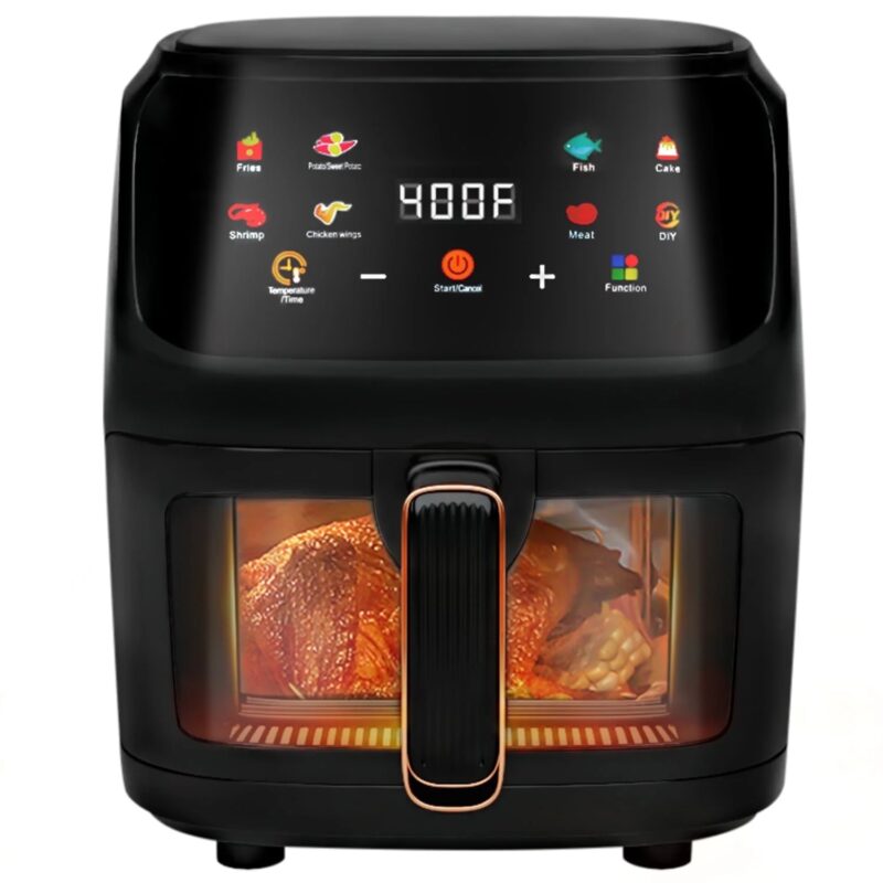 Air Fryer 7.5QT, Digital Touch Screen, Visible Window