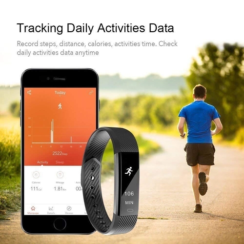 smartfit slim activity tracker and monitor smart watch with free extra