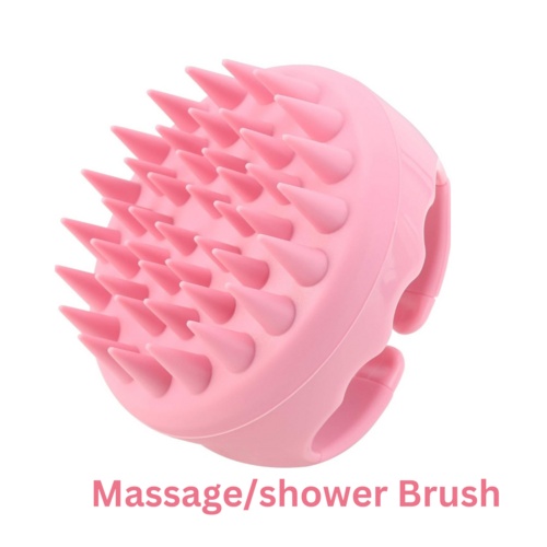 s secrets scalp massager shampoo brush soft silicone bristles for