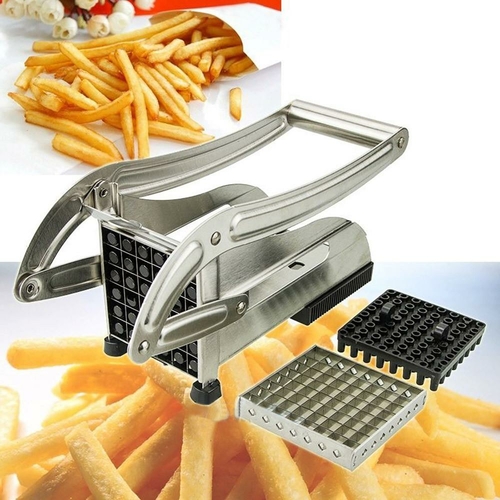 stainless steel french fries and potato cutter with 2 different blades